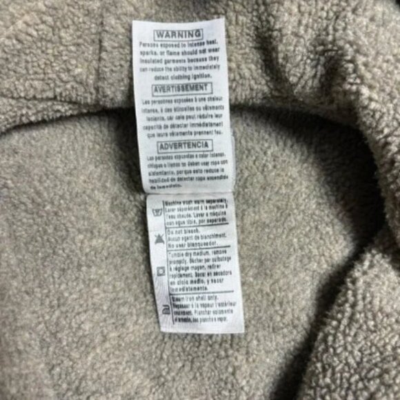 Carhartt Hooded Canvas Jacket Small Sherpa Lined Brown J141 Workwear Distressed - Picture 3 of 16